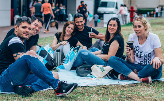 Los fans del mate , presentes