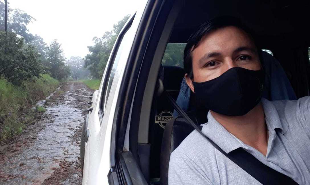 Pablo Herrera, t&eacute;cnico del INYM en la zona Centro de Misiones.