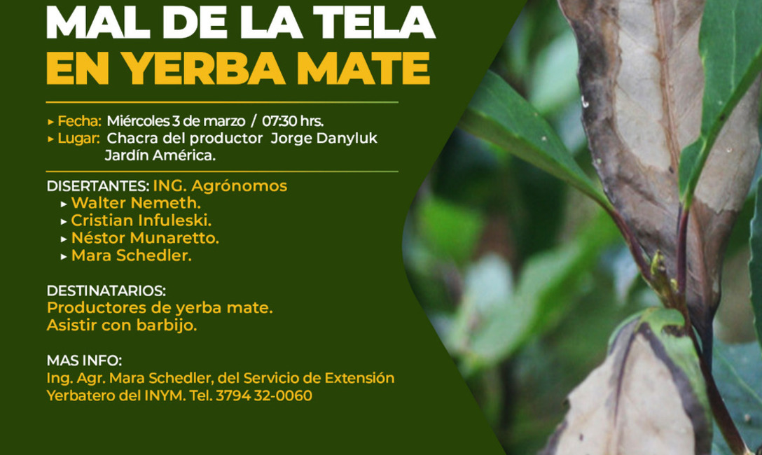 Imagen de Charla sobre el Mal de la Tela en Jard&iacute;n Am&eacute;rica