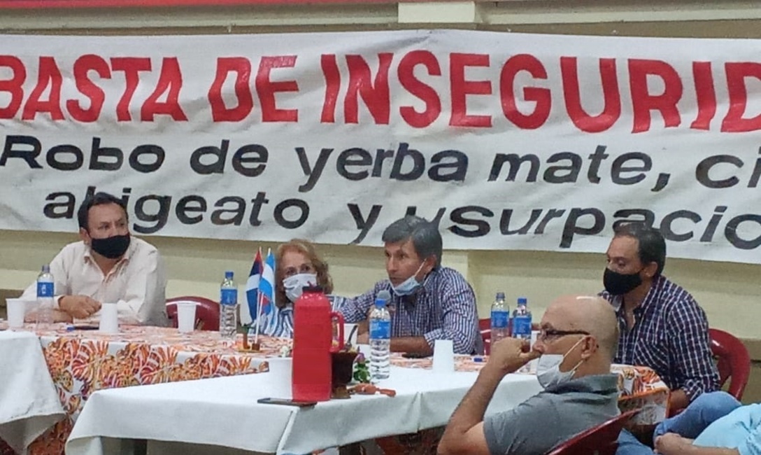Imagen de El INYM en reuni&oacute;n de productores para evitar hurto de yerba mate