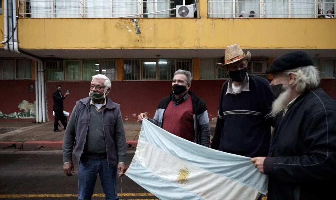 Apoyo al INYM: Furtado fue uno de los productores que participaron de la movilizaci&oacute;n el mes pasado.