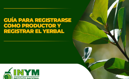 Imagen de ¿Cómo inscribirme como productor y registrar mi yerbal?