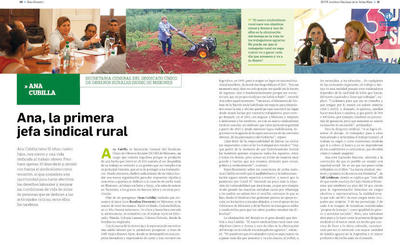 Imagen de Ana, la primera jefa sindical rural Imagen de Ana, la primera jefa sindical rural