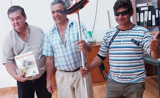 Imagen de Giménez, beneficiado con el sorteo de una motoguadaña