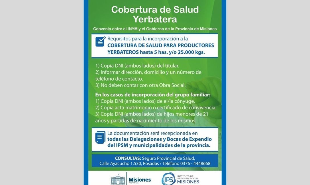Imagen de Cobertura de salud para productores: requisitos y lugares para tramitar el beneficio