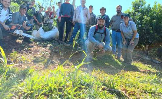 Imagen de Jornada yerbatera en la chacra de Scher, en Dos de Mayo