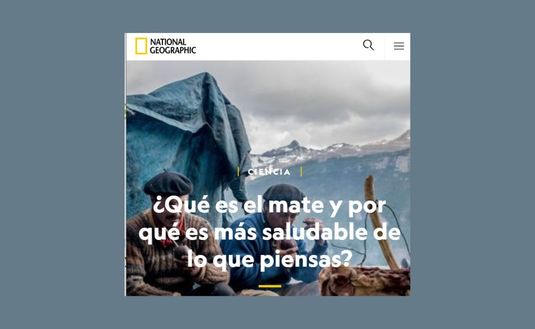 Imagen de El Mate en National Geographic