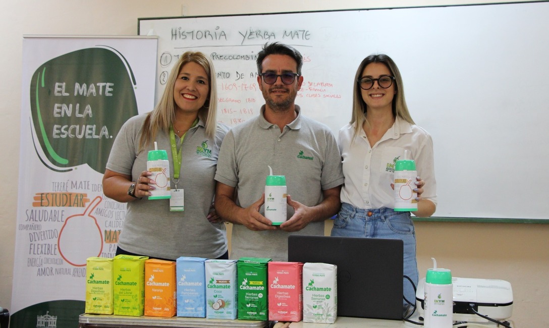Imagen de Con la marca Cachamai, el Mate en la Escuela se dicta en la EPET 1