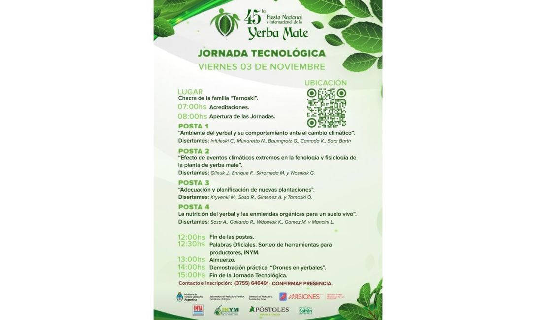 Imagen de Jornada Tecnológica de Yerba Mate Imagen de Jornada Tecnológica de Yerba Mate