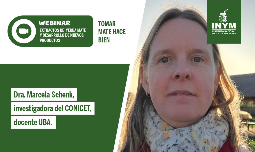 Imagen de Extractos de yerba mate y desarrollo de nuevos productos, tema del próximo seminario en línea Imagen de Extractos de yerba mate y desarrollo de nuevos productos, tema del próximo seminario en línea