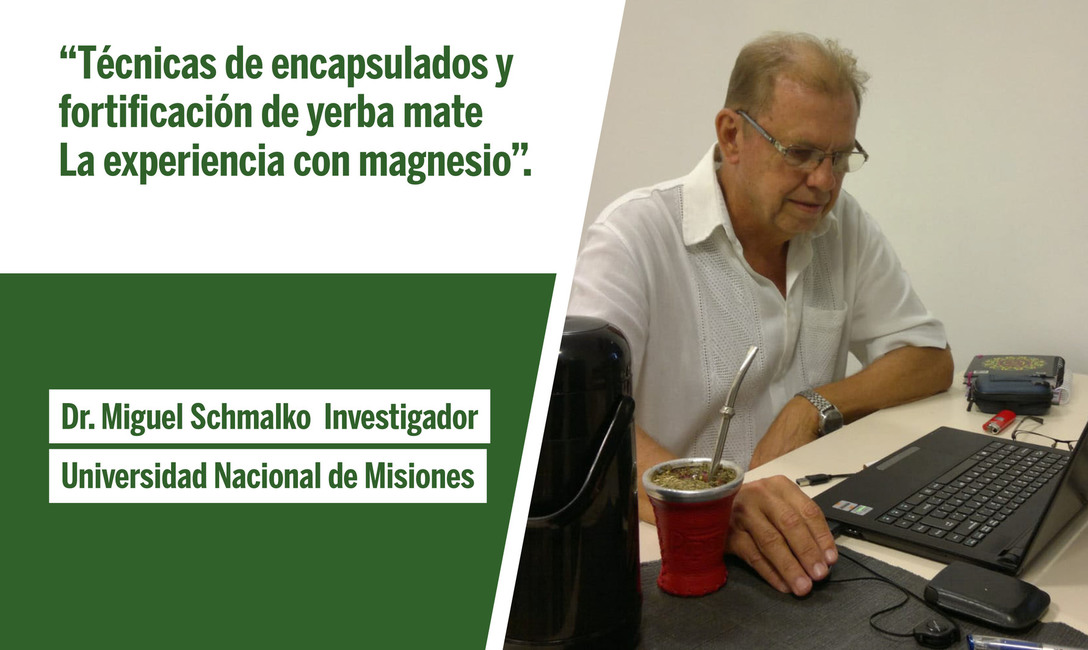 Imagen de Webinar “Técnicas de encapsulado y fortificación de yerba mate. La experiencia de fortificación con magnesio” Imagen de Webinar “Técnicas de encapsulado y fortificación de yerba mate. La experiencia de fortificación con magnesio”