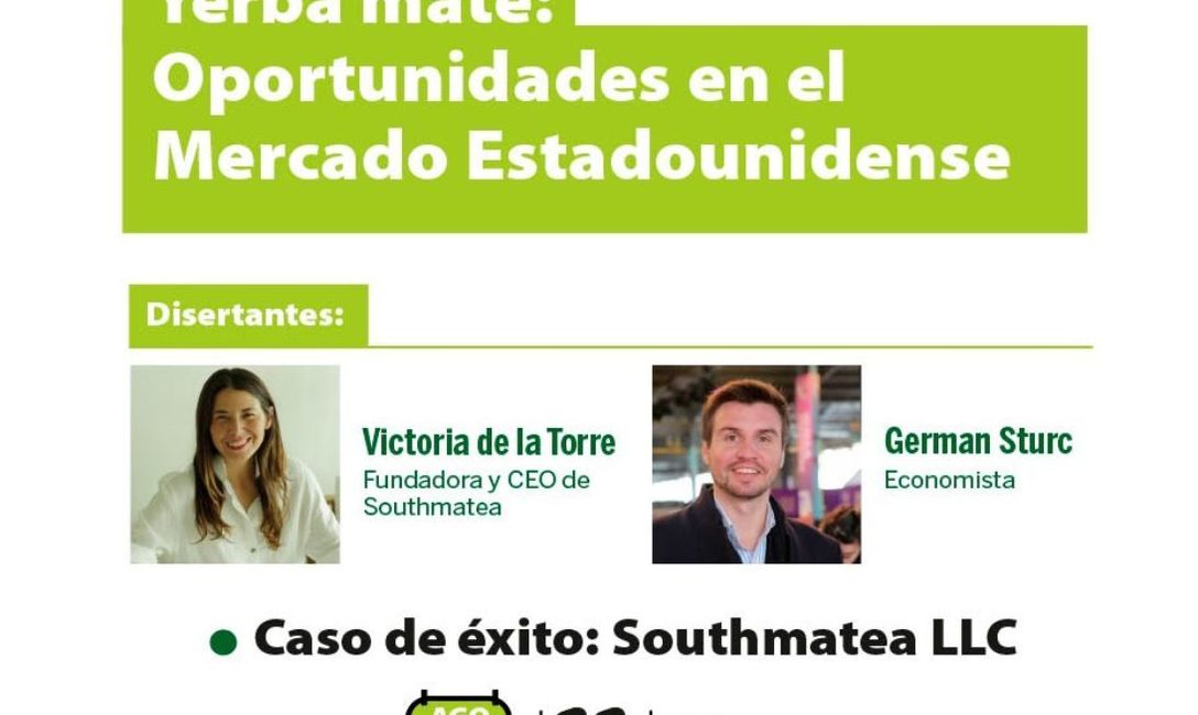 Imagen de Webinar “Yerba mate: oportunidades en el mercado estadounidense” Imagen de Webinar “Yerba mate: oportunidades en el mercado estadounidense”