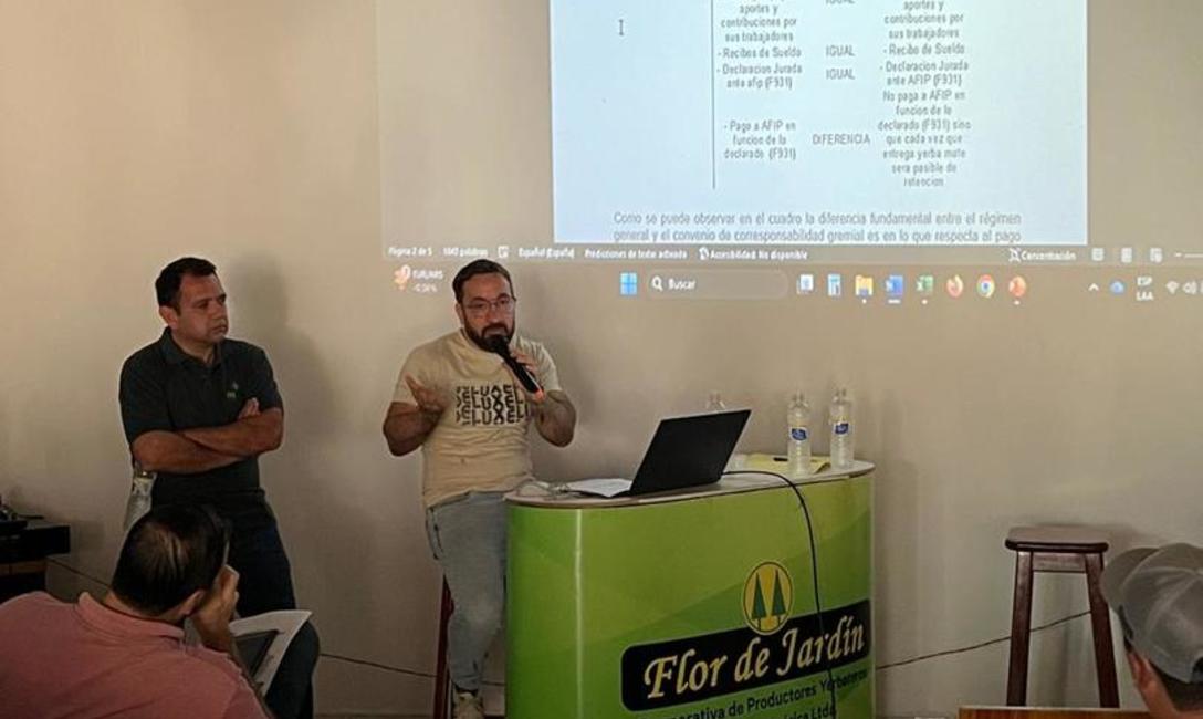 Imagen de Charla sobre el Convenio de Corresponsabilidad Gremial con productores de Jardín América Imagen de Charla sobre el Convenio de Corresponsabilidad Gremial con productores de Jardín América