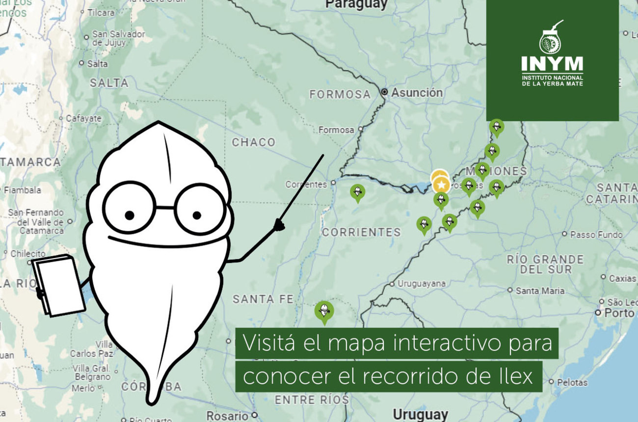 El recorrido de Ilex se puede ver en un mapa interactivo.